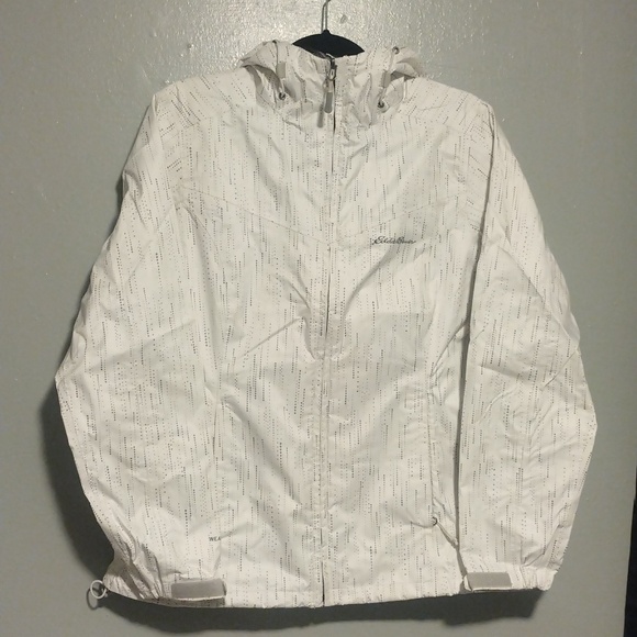 Eddie Bauer white wind breaker size M - Picture 1 of 3